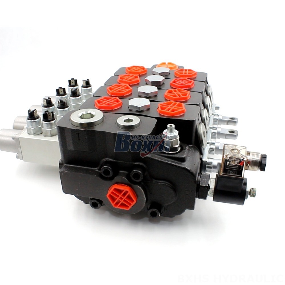 Hydraulic Directional Valve: DLS180 Micro Switch Manual 4 Spool main image